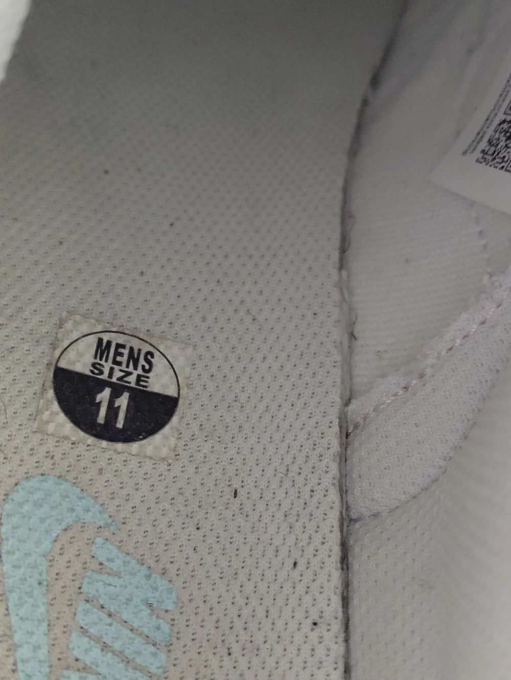 White Men Leather Nike Sneakers - Men 11  Casual Shoes Botton Little Wear No Box